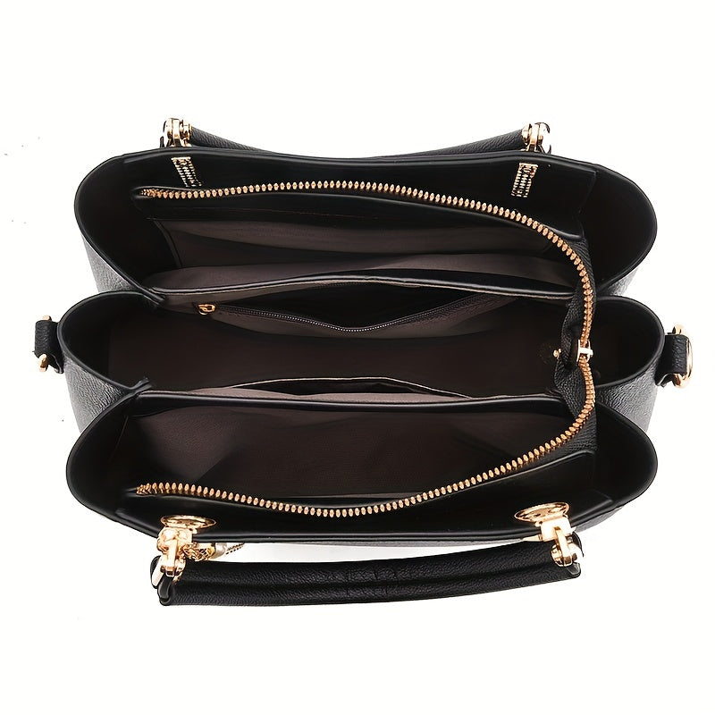 Handtas dames – elegant met gouden details en bedel