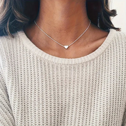 Zilveren hartjes ketting – Minimalistisch & elegant